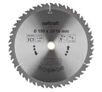 Wolfcraft Lame de scie circulaire 6735000 Ø190 mm Alésage 20/16 mm 30 dents denture sablée alternée