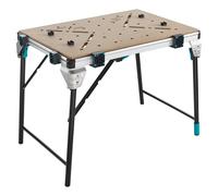 wolfcraft 6909000 - Etabli Pliant Master Work 1600 - Table de Travail Mobile pour Atelier et Chantier - Charge max. 120 kg
