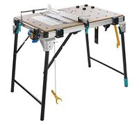 wolfcraft 6918000 - Établi Multifonction Master Cut 2600 - Etabli pour Machines Compact et Autoportant - Charge Max. 120 kg