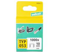wolfcraft 7036000 Agrafes larges acier trempé Type 053 10 mm Lot de 1000