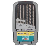 wolfcraft 7113000 1 coffret l-6 forets 5-10mm béton ct sds-plus, Argent
