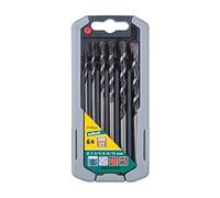 wolfcraft 7119000 Coffret de 6 Forets professionnels Ø 3,0/4,0/5,0/6,0/8,0/10,0 mm vert
