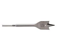wolfcraft 7641000 1 Mêche Plate Ws, Ø 25 Mm, Longueur 152 Mm, Queue 6 Pans, Pointe de Centrage Affûtée argent