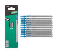 wolfcraft 8025100 - Lames de scie sauteuse, coupe fine - Lame HSS avec queue en T - Idéale pour les tubes en acier, en cuivre et en aluminium jusqu'à Ø 110 et 3 mm d'épaisseur