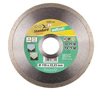 wolfcraft 8383000 - Disque diamant à tronçonner « Standard Ceramic » Diamètre 180mm, Hauteur de segment 5 mm, Alésage 22,2 mm, Fritté, Bord Contine, en 13236