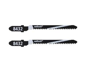 wolfcraft 8432000 Lot de 2 Lames de scie sauteuse 50 mm queue en T