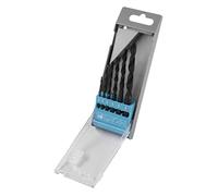 Wolfcraft 8453000 HSS Jeu de forets pour le métal 6 pièces 1 mm, 1.5 mm, 2 mm, 2.5 mm, 3 mm, 3.2 mm, 3.5 mm, 4 mm, 4.2 mm, 4.5 mm