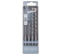 Wolfcraft Forets béton 8456000 carbure de tungstène SDS-Plus 4 pièces 5,6,6,8 mm