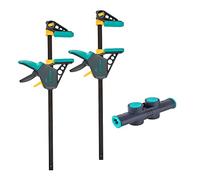 wolfcraft 8624000 - Kit de Serre-Joints à une main XL - Ouverture Flexible jusqu'à 1060 mm - 3 pcs