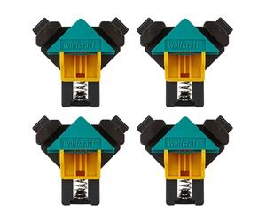 wolfcraft 8626000 - Kit projet "Serrage à Angle Droit" - 4 Presses d’Angles ES 22 - Accessoire d’Immobilisation - Idéal pendant le Vissage ou l’Encollage à 90°