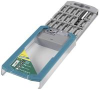 Wolfcraft 8633000 Jeu d'embouts 17 pièces vis à fente, cruciforme Phillips, vis Pozidriv, 6 pans intérieurs (TX)