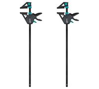 wolfcraft 8667060 - Lot de Serre-Joints à une main PRO MAX - Saillie 110mm - Force de serrage 250kg - Ouverture 700mm - Fonction Ecarteur 220-960mm