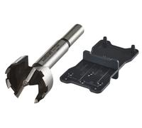 wolfcraft 8728000 - Kit Fraise à Bois d'Encastrement Ø35 mm - Pour Fixation des Charnières - Gabarit de Marquage Inclus - 2 pcs