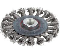 Wolfcraft® Brosse à disque en acier inoxydable