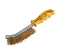 Wolfcraft® Brosse métallique manuelle manche plastique laiton