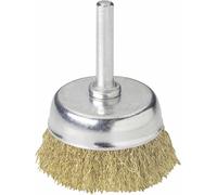 Wolfcraft Brosse soucoupe laiton diamètre 50mm Wolfcraft Diam. tige 1/4 pouce (6,3 mm) 2112000 1 pc