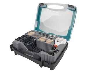 wolfcraft Coffret d'Assemblage Bois pour Tourillons 6, 8 et 10 mm | Kit complet de 78 pièces pour assemblages en T, à plat ou en angle, avec guide de chevillage et forets. 4645000