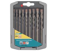 WOLFCRAFT Coffret M-9 forets béton CT - Ø3-10