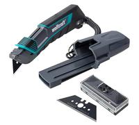 wolfcraft Cutter de Sécurité Pro Safety avec 6 Lames Trapèze Pro Sharp