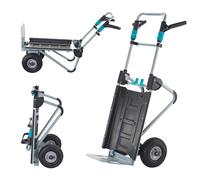 Wolfcraft Système de transport TS 2500 5535000 – 2-en-1 Diable et Chariot