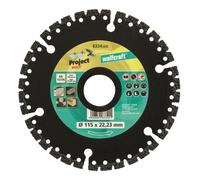 WOLFCRAFT Disque diamant Pro Multi - Diametre: 115 x 22.2 mm