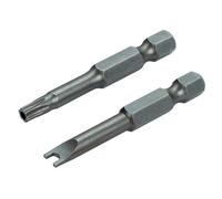 Wolfcraft Embouts de sécurité longs, L 50 mm, Torx creux No. 25, 27, 30