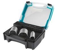 Wolfcraft Coffret trépans maçonnerie 1003000 5 pièces ø33/53/68 mm, forets 140/220 mm, prof. 55 mm