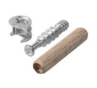 wolfcraft Ferrures excentriques pour meubles - Accessoires pour assemblages vissés - Accessoires pour le kit de ferrures excentriques pour meubles - 2955000