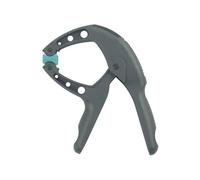 wolfcraft FZH 30 Pince à Ressort Ergonomique - Ouverture 30 mm | Pince de serrage pour bricolage et loisirs créatifs avec mors à rainure en V pour pièces rondes. 3625000