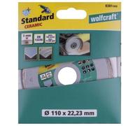 wolfcraft GmbH 1 disque diamant à tronçonner Standard Ceramic