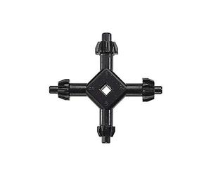wolfcraft Jeu de 4 Clés de Mandrin Universelles en Acier pour Perceuse | Kit robuste pour mandrins de 5.5, 5.8, 6 et 7 mm, compatible avec outillage électroportatif courant. Réf. 2635000
