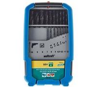Jeu de forets 16 pièces Acier rapide 1-10 mm 7103000