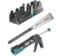 wolfcraft Jeu d'outils essentiels pour la fixation des plinthes, outil pour plinthes,,, jeu d'outils pour plinthes 444129 Multicolore G