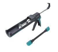 wolfcraft Kit complet pratique : Pistolet à cartouche et Lisseur de joint | pistolet à cartouche MG 400 pression 180kg, 310ml et lisseur de joints PRO idéal pour les travaux d’étanchéification 8682060