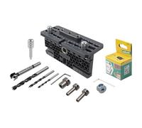 wolfcraft Kit de ferrures excentriques pour meubles - 4665000 - Kit complet pour assemblages vissés lors de construction de meubles