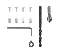 Wolfcraft Kit de réparation pour charnière invisible côté caisson 11 pièces 4657000