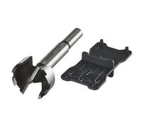 Wolfcraft Kit fraise à bois d'encastrement 8728000 Ø35 mm pour charnières gabarit inclus 2 pièces
