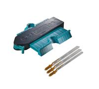 wolfcraft - Kit Projet « Sol stratifié - Reporter et découper les contours » - Coffret composé d’un copieur de contour et de lames de scie sauteuse pour des découpes sur mesure - 8680060