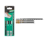 wolfcraft Lame de scie sauteuse pour le set de projet « Isolation », 3 pcs - idéale pour le polystyrène extrudé, les panneaux isolants en fibres de bois et les liteaux de toiture - 2346000