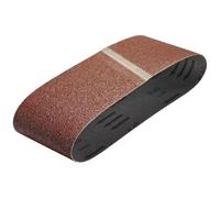 wolfcraft Lot de 3 Bandes Abrasives Grain 40, 100 x 690 mm pour Ponceuse | Bande abrasive en corindon pour bois et métal, compatible avec Virutex AF11, LB31E et LB31EA. Article 3122000