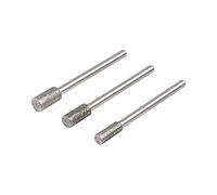 wolfcraft Lot de meules diamantées abrasives, sur tige, cylindriques, 3 pièces I 5987000 I Pour poncer la céramique, le verre, le carrelage, les métaux non-ferreux