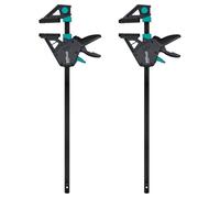 wolfcraft - Lot de Serre-Joints à une main PRO MAX - Force de serrage 250kg - Ouverture 150mm - Pour les exigences professionnelles, réf 8662060