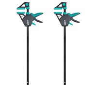 wolfcraft Lot Serre-Joints à une main Ergo - Force de serrage 150 kg - 8672060 - Le serre-joint ergonomique pour une utilisation polyvalente - Ouverture 450 mm