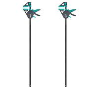 wolfcraft 8678060 - Lot de Serre-Joints à une main PRO ERGO - Saillie 85mm - Force de serrage 150kg - Ouverture 915mm - Fonction Ecarteur 190-1145mm