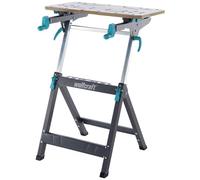 wolfcraft Établi de serrage et de support de machine MASTER 750 ERGO I 6871000 I L'établi de serrage et support de machine réglable en hauteur