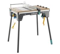 wolfcraft Master Cut 2200 I 6907000 I Table de machine 4 en 1 pour une utilisation comme scie à table, table de scie sauteuse, poste de travail et en option comme table de fraisage