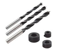 Wolfcraft Mèches à bois avec pointe et butée de profondeur