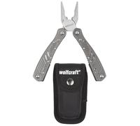 Wolfcraft Pince multifonction 4080000 – 13-en-1 avec pochette de rangement Argenté