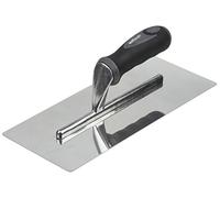 wolfcraft Plattoir INOX 250 x 57 mm pour Cloisons Sèches et Enduisage | Couteau à enduire avec lame large, poignée bi-matière ergonomique et tige stable pour joints de plâtre, 4043000