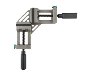 Wolfcraft Presse d'Angle 90 Degrés et Guide de Sciage d'Onglet | Etau d'établi multifonction avec force de 200 kg. Idéal pour visser, clouer ou souder avec débraillage rapide, 3415000